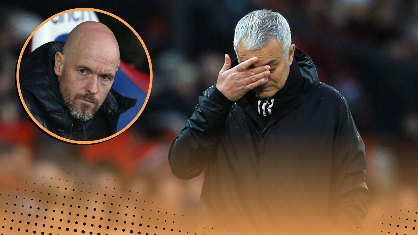 Erik ten Hag, jose Mourinho