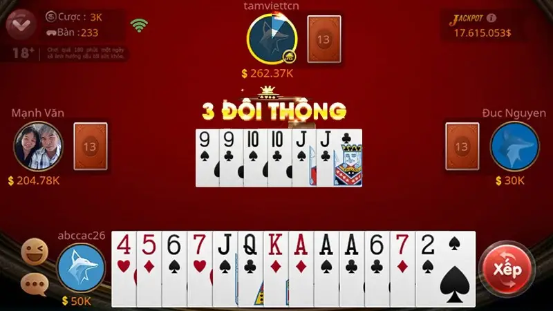 Hướng dẫn cách chơi Tiến lên miền Bắc luôn thắng tại cổng game Gemwin