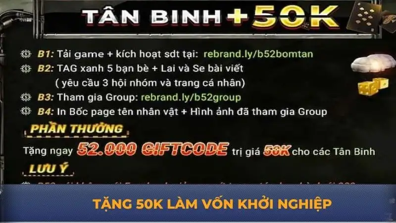 Khuyến mãi B52 Club – Thưởng liền tay, săn ngay quà lớn