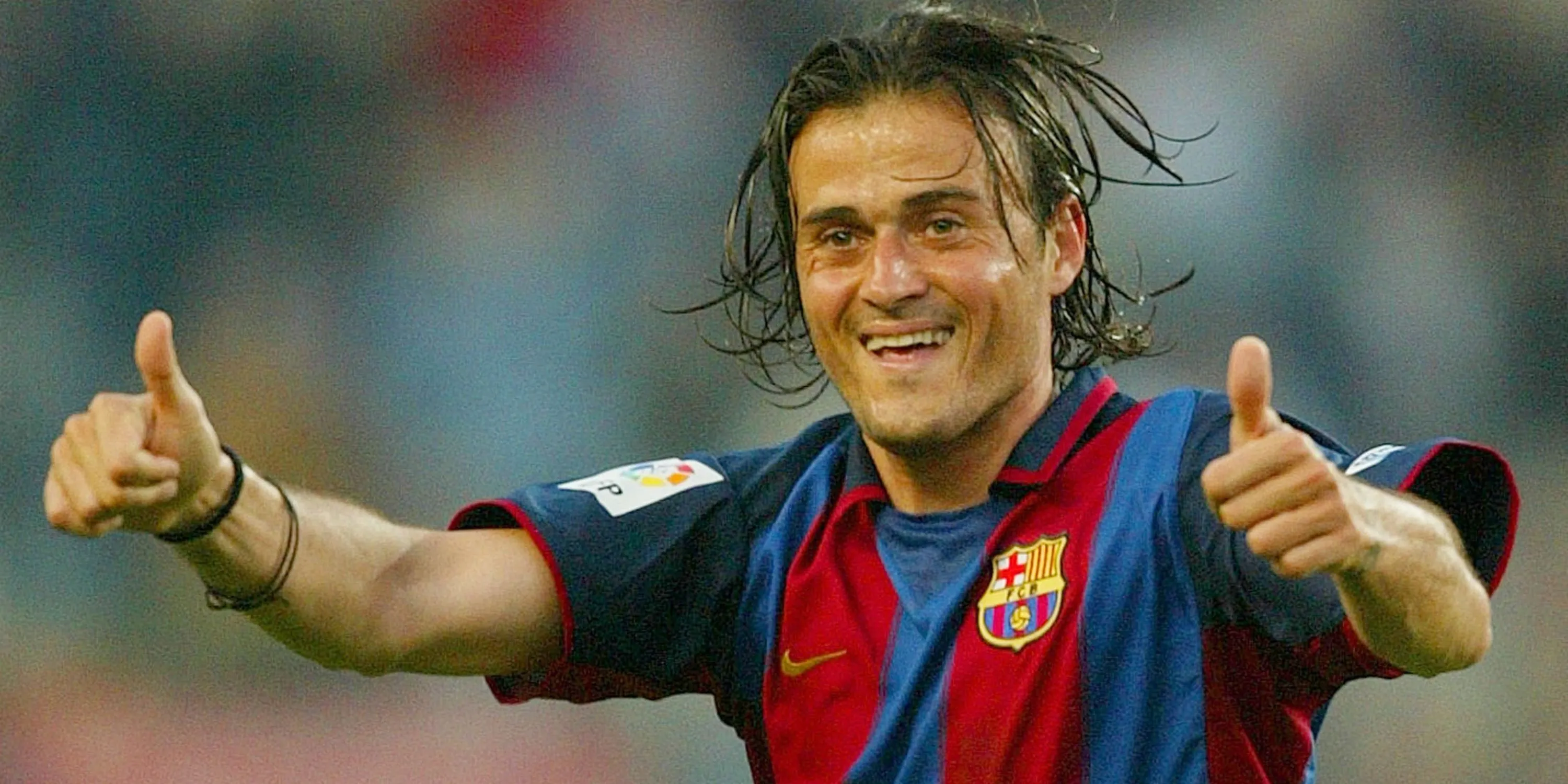 Luis Enrique thi đấu máu lửa trong màu áo FC Barcelona sau khi rời Real Madrid