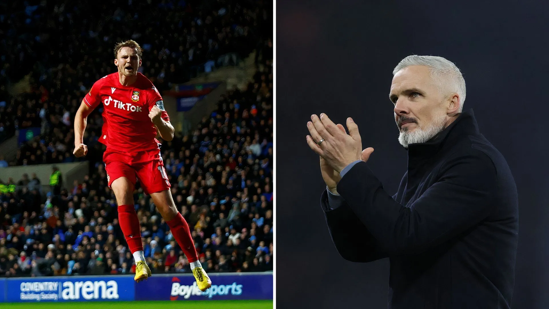 HLV Jim Goodwin (Dundee United) và tiền đạo Sam Dalby