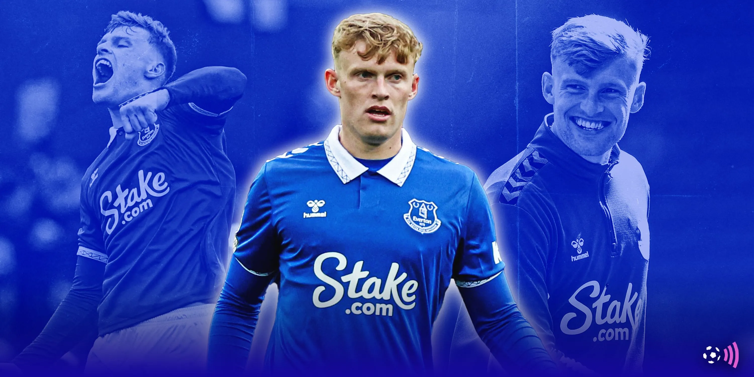 Jarrad Branthwaite trong màu áo Everton trên sân