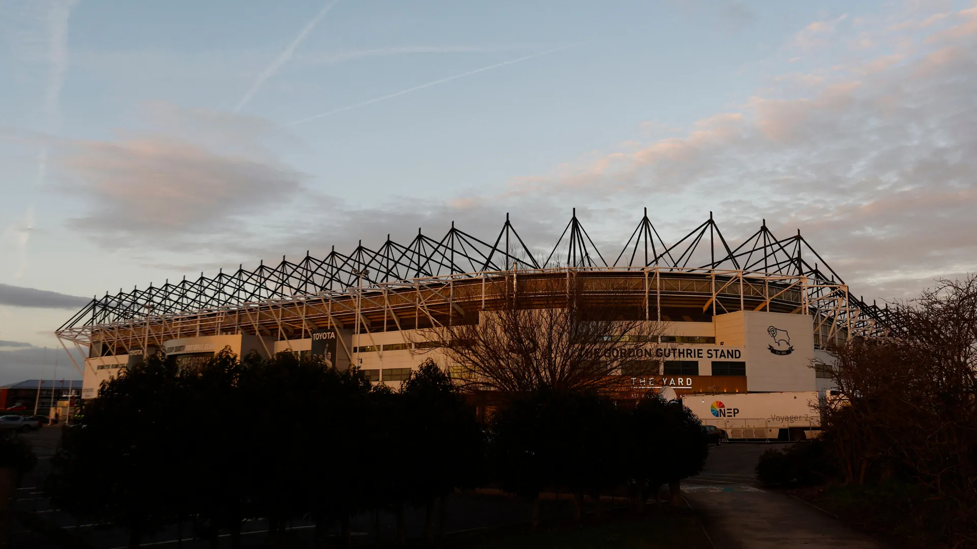 Sân vận động Pride Park của câu lạc bộ Derby County, nơi diễn ra các trận đấu mùa tới