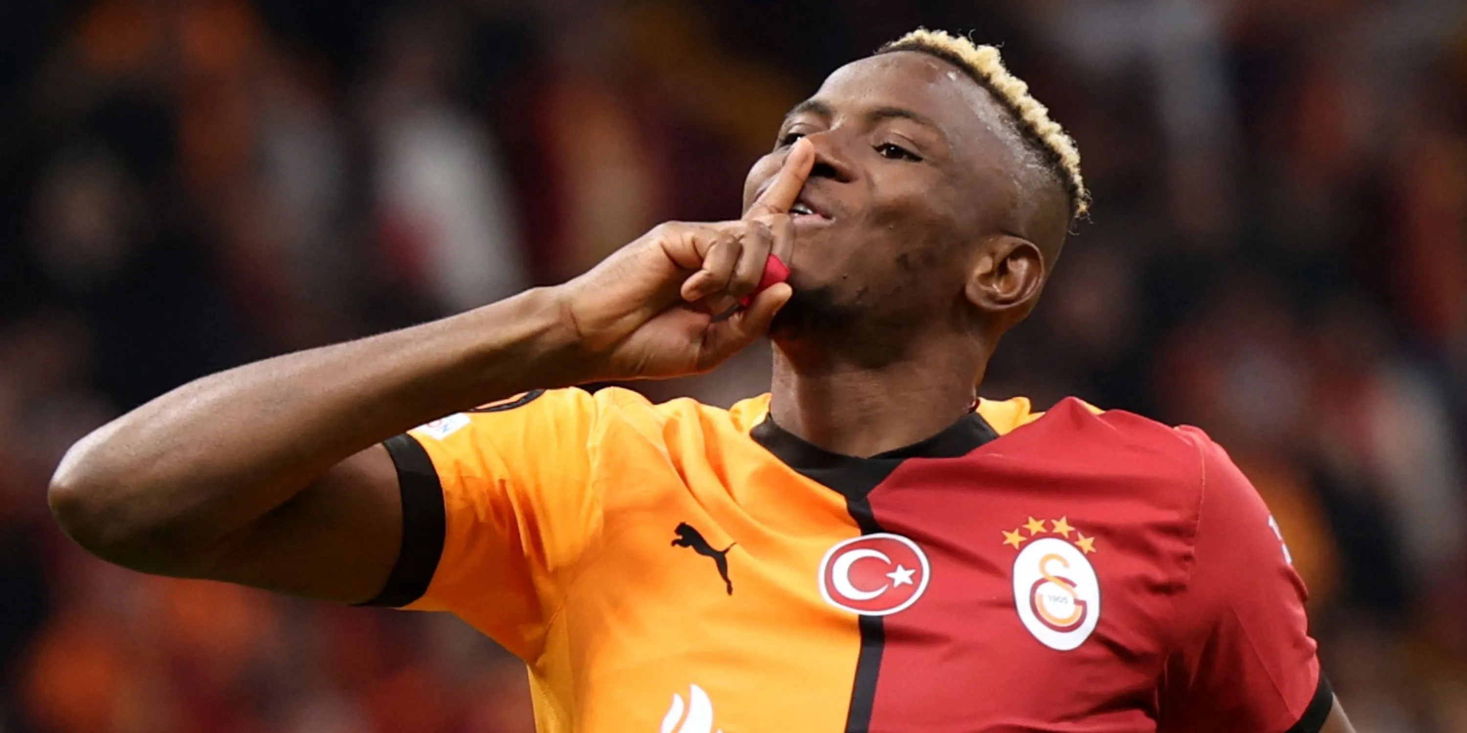 Tiền đạo Victor Osimhen - mục tiêu thay thế Gyokeres của Arsenal trong màu áo Galatasaray