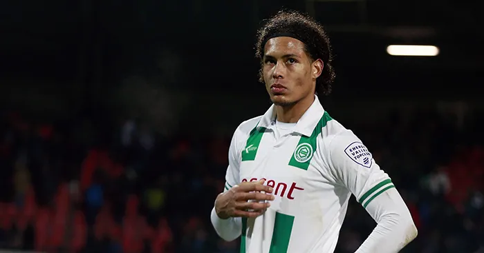 Virgil van Dijk trong màu áo Groningen