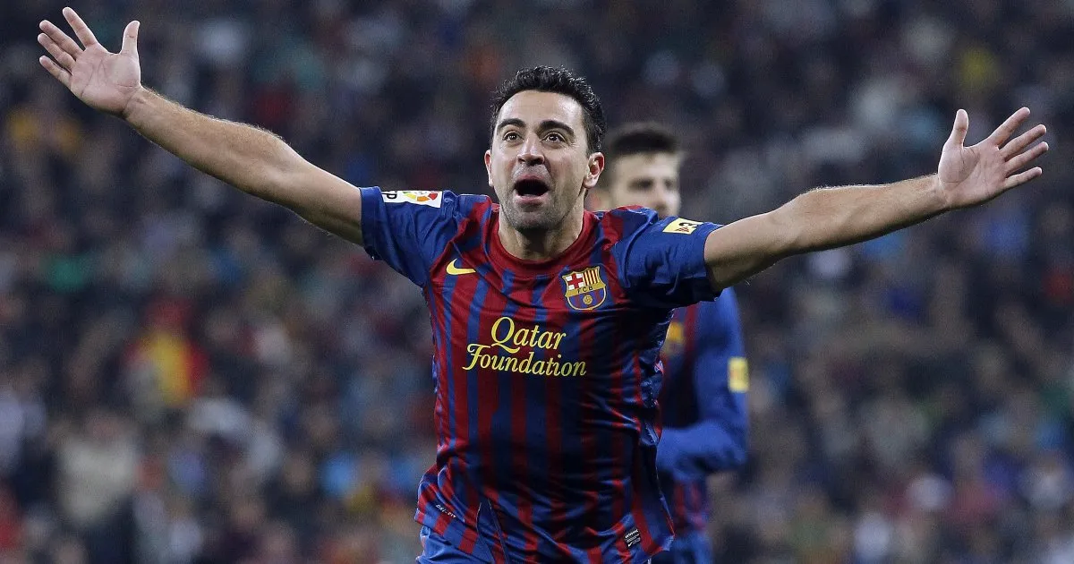 Xavi Hernandez trong màu áo Barcelona năm 2011
