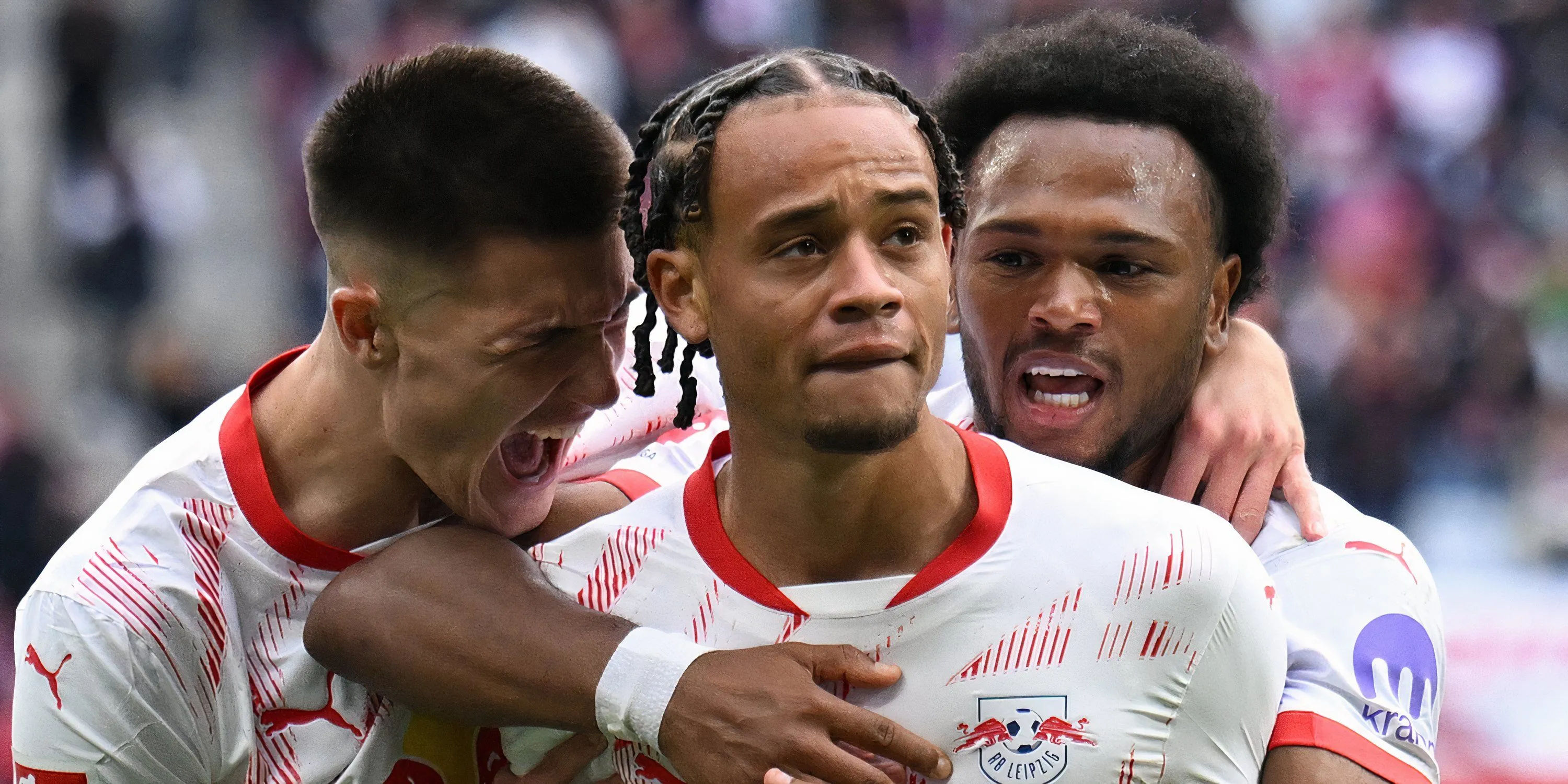 Xavi Simons ăn mừng cùng RB Leipzig, tiền vệ sáng tạo người Hà Lan lọt vào tầm ngắm của Liverpool