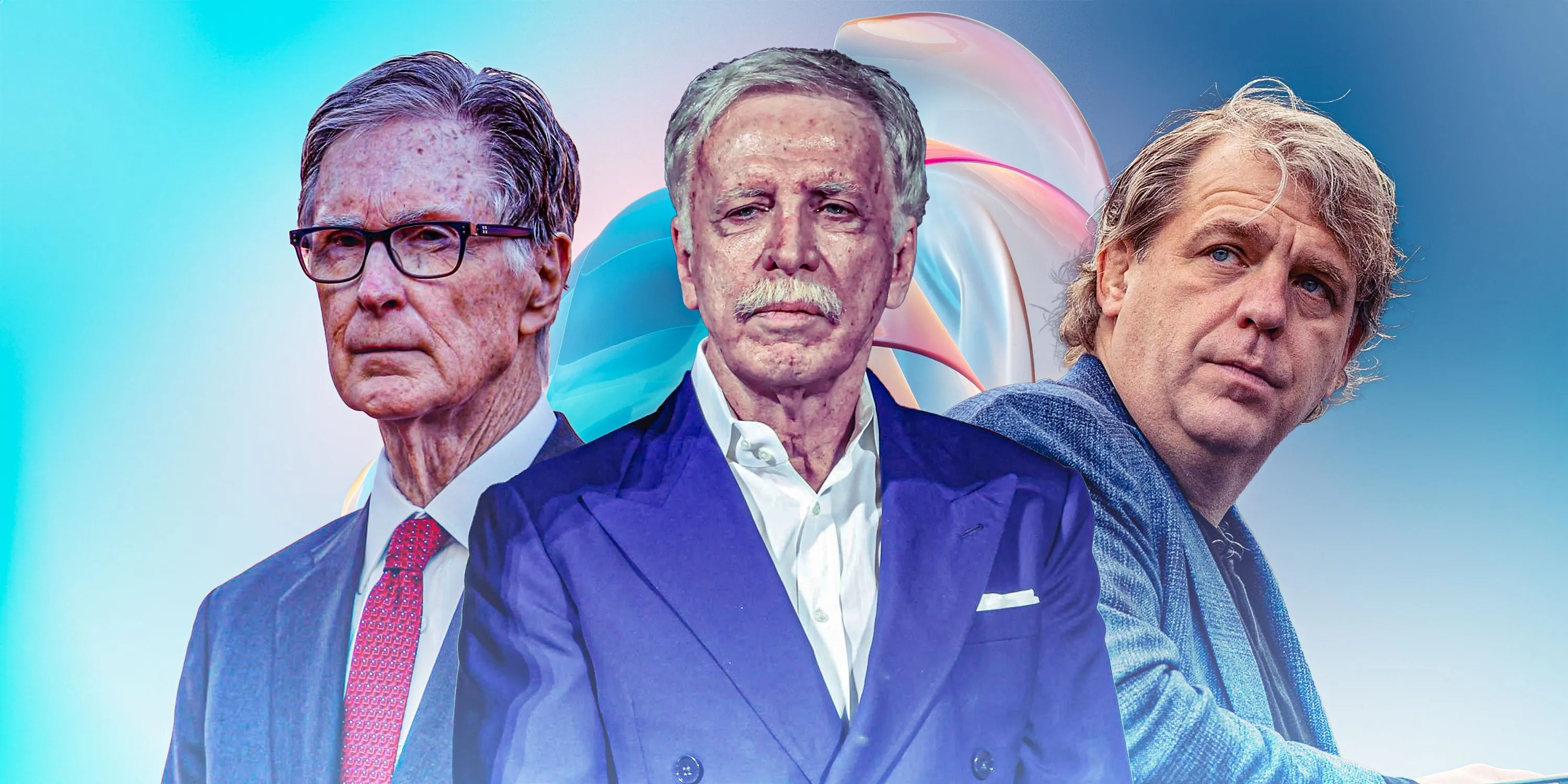 Chủ sở hữu các câu lạc bộ Todd Boehly của Chelsea, John W Henry của Liverpool và Stan Kroenke của Arsenal