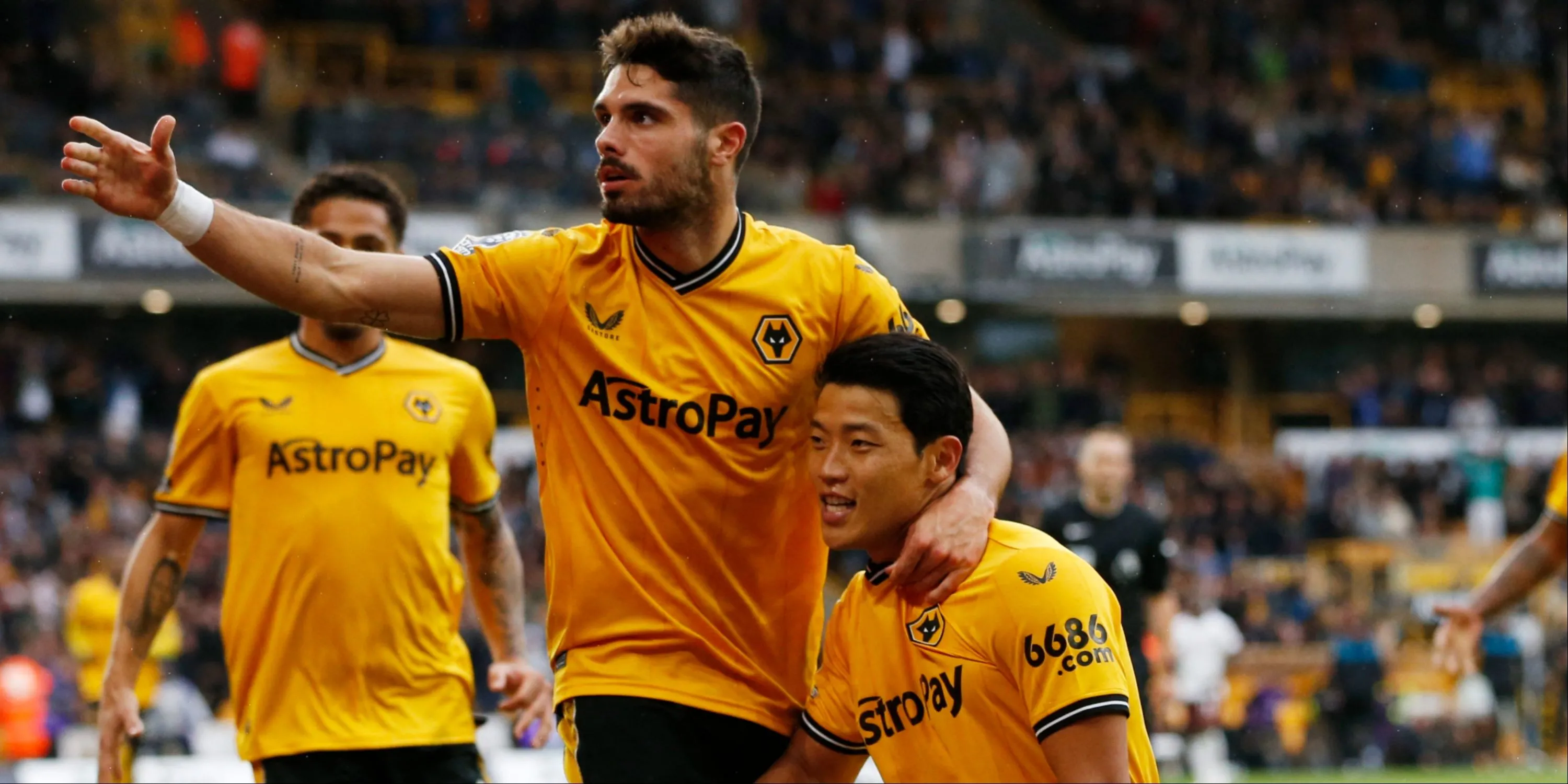 Logo Wolves trên áo đấu