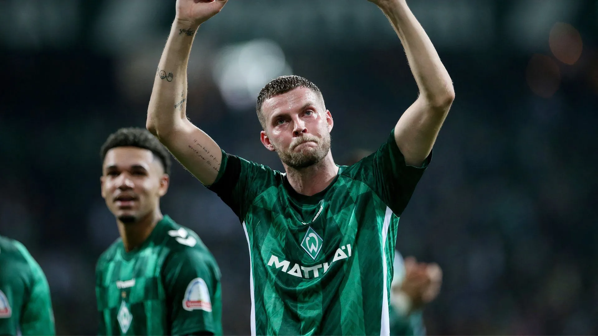 Cầu thủ Werder Bremen ăn mừng bàn thắng tại Bundesliga
