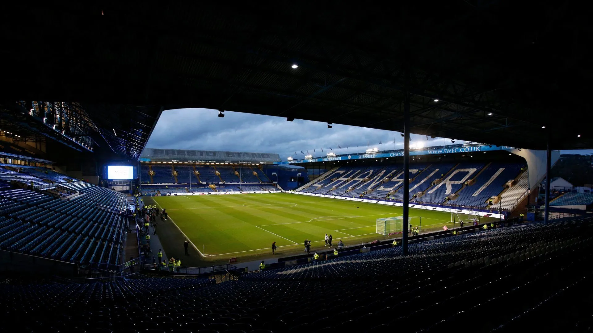 Toàn cảnh sân vận động Hillsborough của Sheffield Wednesday, nơi đang chìm trong khủng hoảng