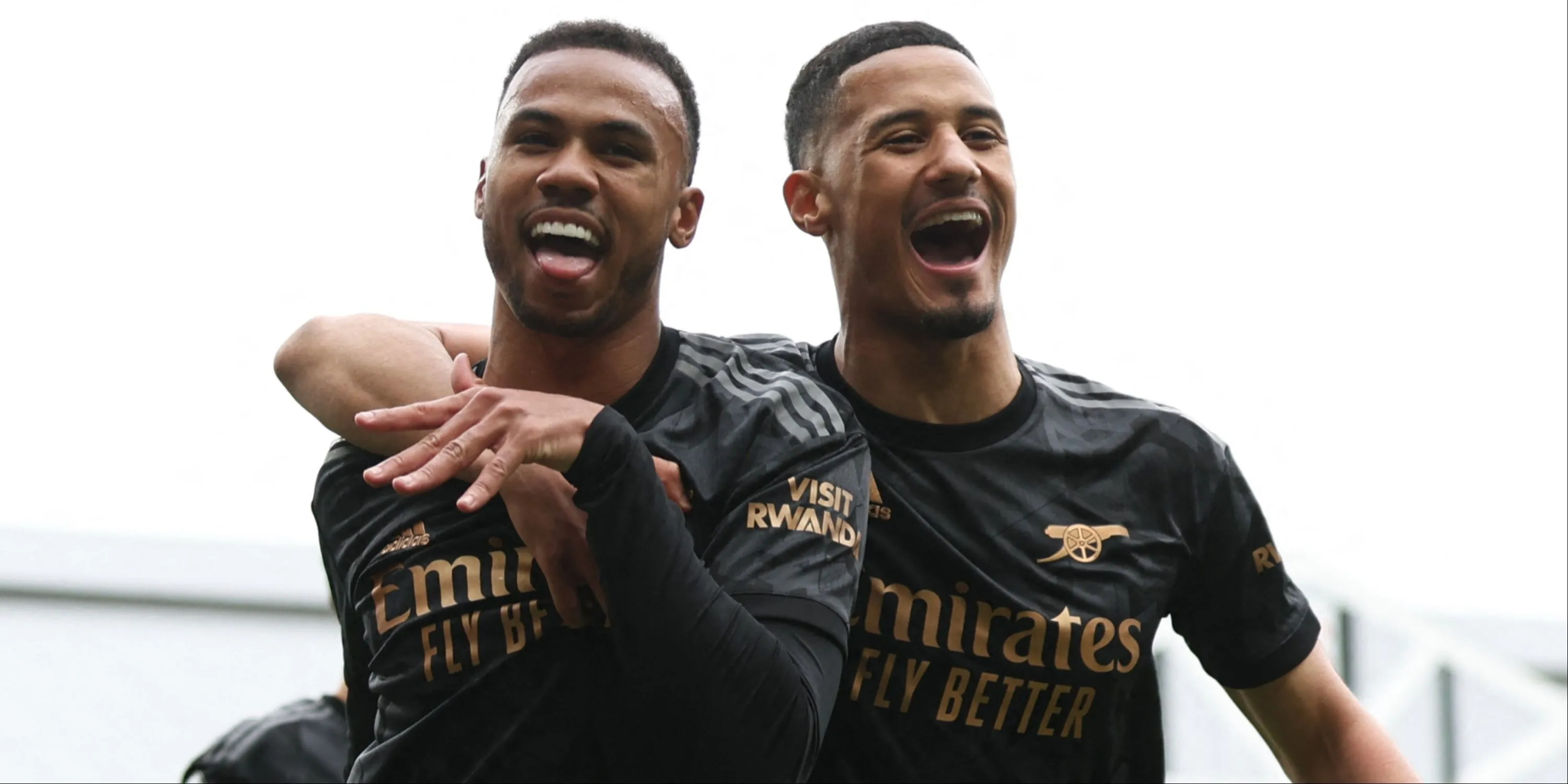 William Saliba và Gabriel, hai trung vệ trụ cột của hàng thủ Arsenal