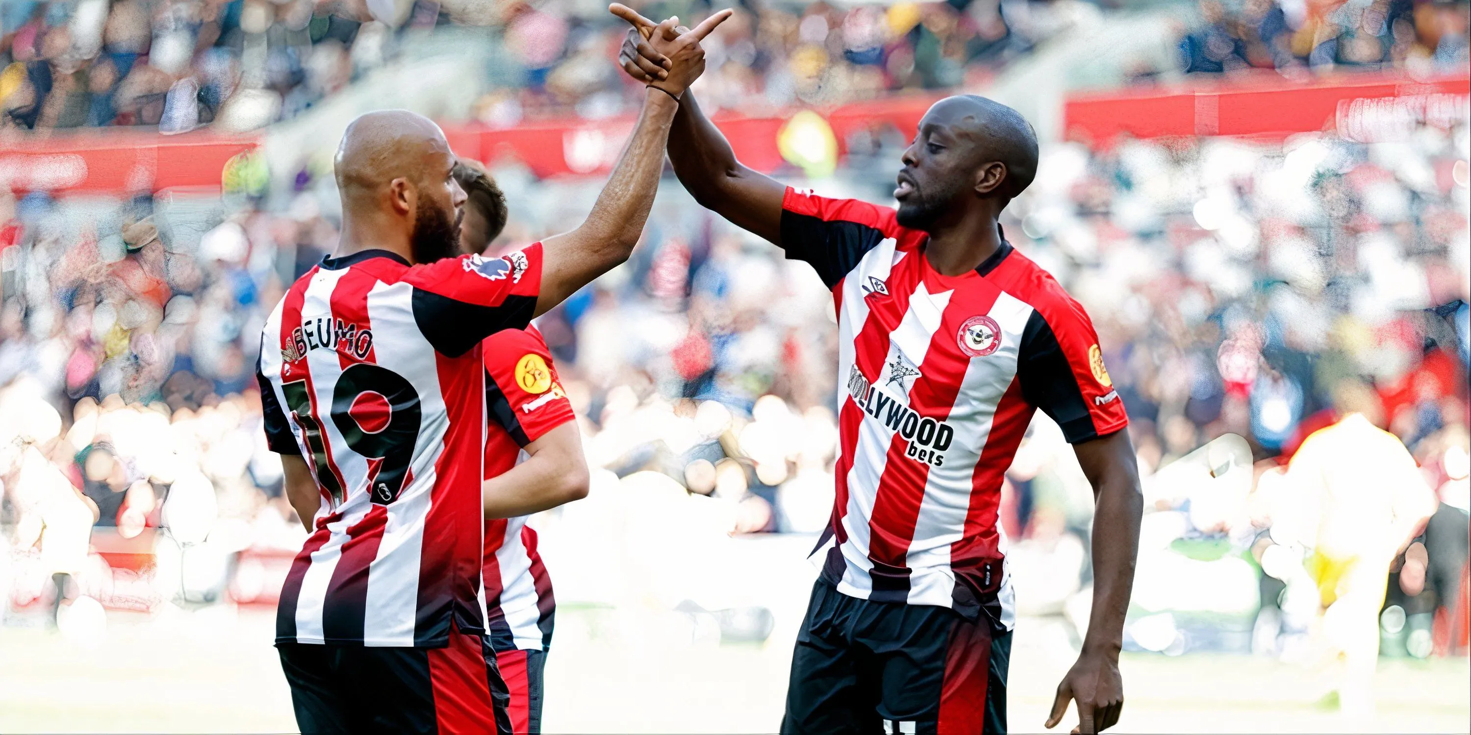 Yoane Wissa và Bryan Mbeumo của Brentford